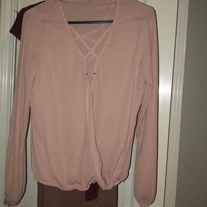 Charlotte Russe blush blouse